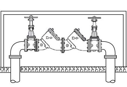 Diagram of Double Check Valve Assembly Backflow Preventer